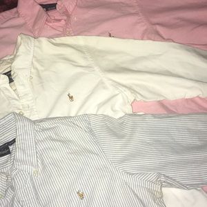 3 Women button down, long sleeve RL shirts